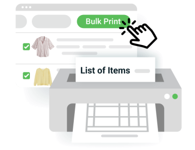 Bulk print shipping and picking list for shopee sellers to ship on time.