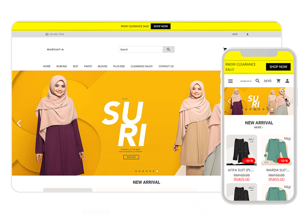 Nursafia merchant webstore