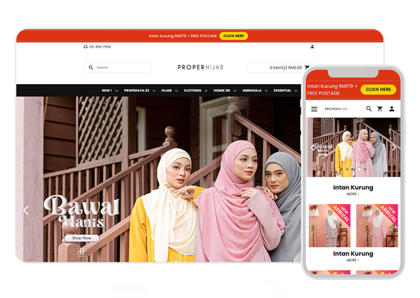 Proper Hijab merchant webstore