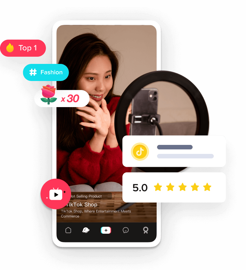 Tiktok creator live streaming.