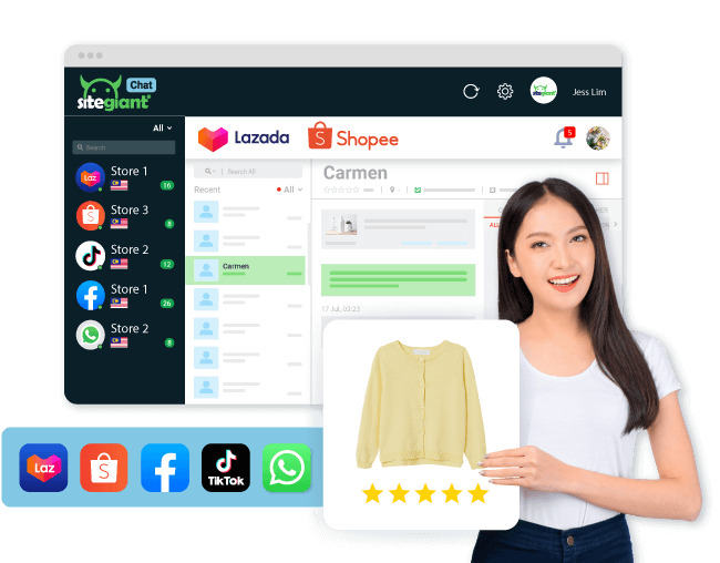 sitegiant multichat to manage customer messages