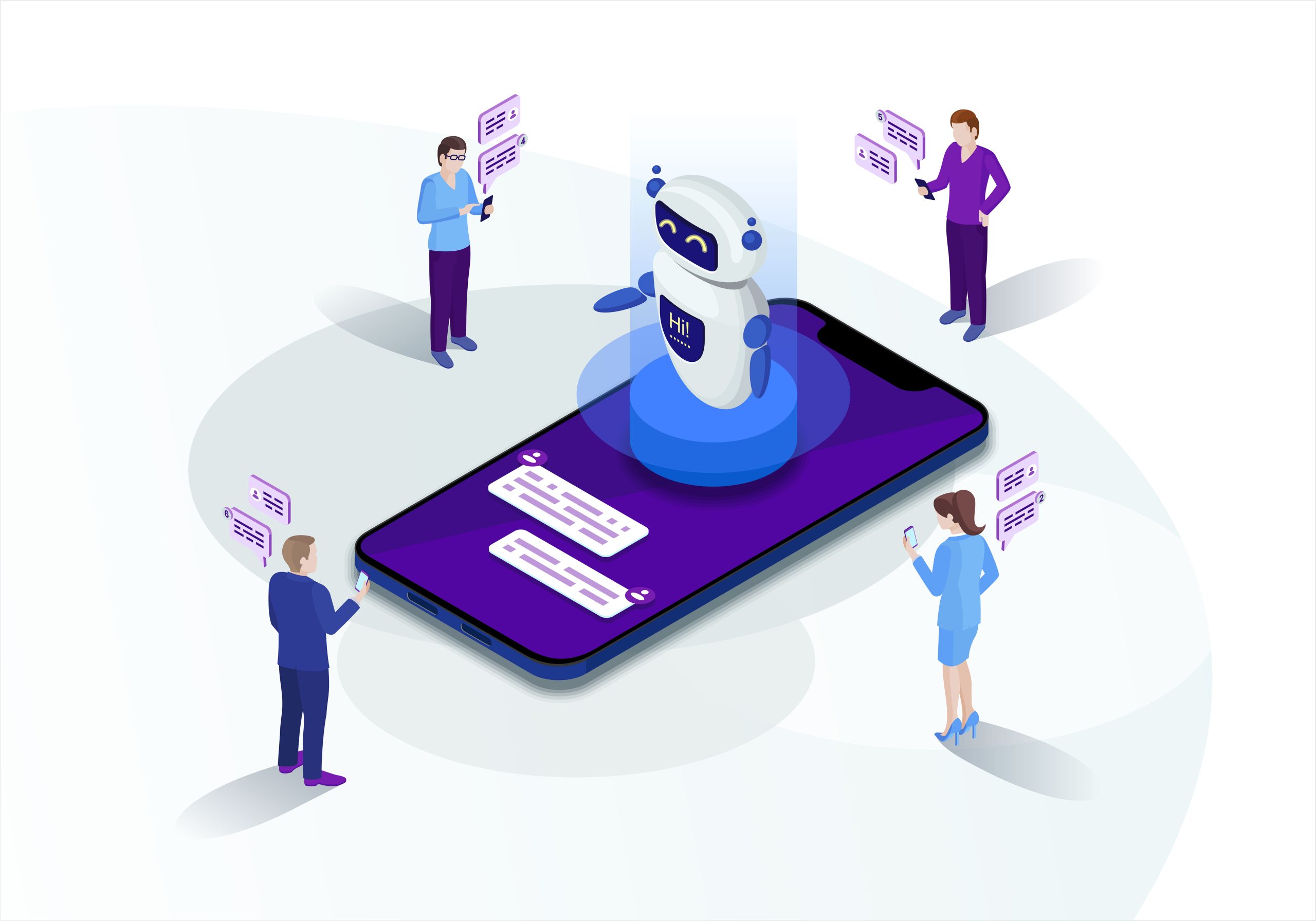 AI Chat bot respond multiple customer