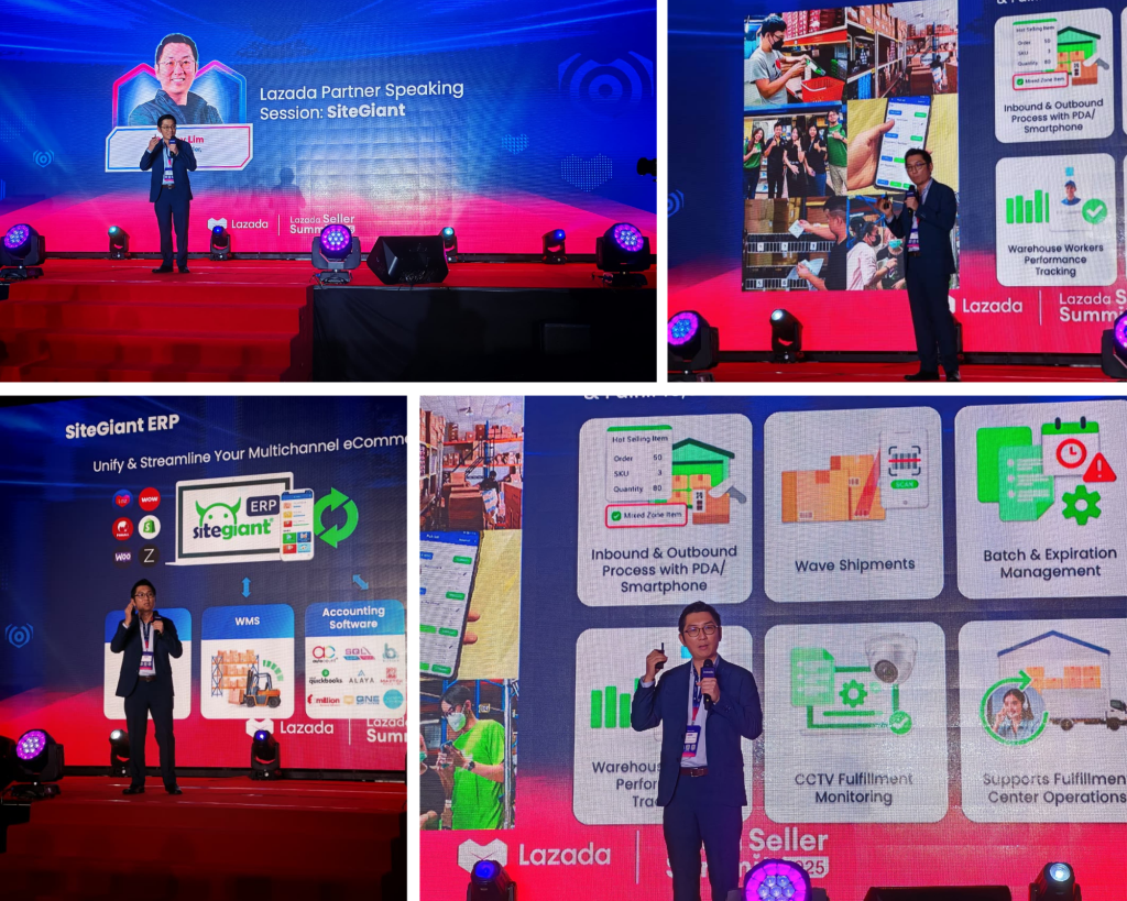 SiteGiant CEO & Founder is having speech