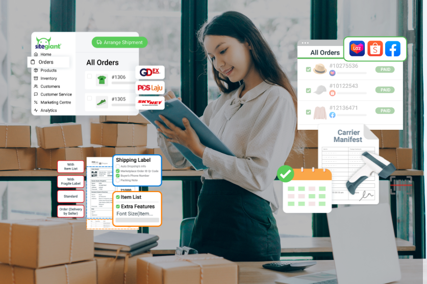 Improve Order management with SIteGiant