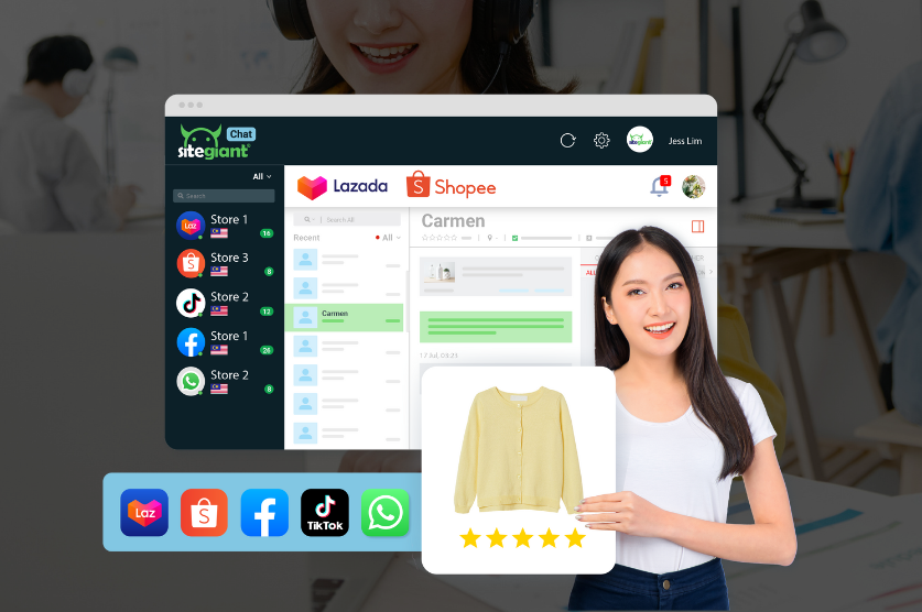 SiteGiant Multichat centralized your customer message
