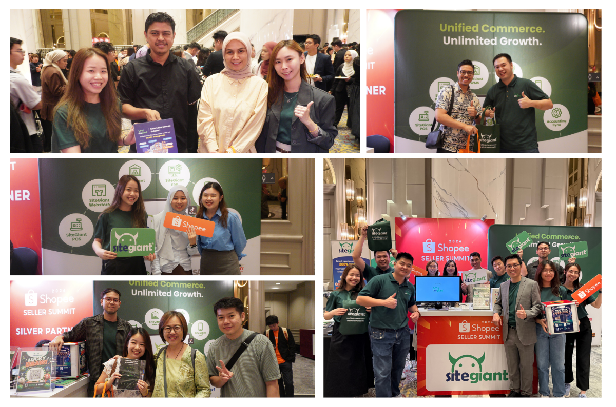SiteGiant team and eCommerce partners at Shopee Seller Summit 2026 celebrating collaboration and eCommerce growth.